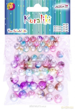 Koraliki plastikowe 60szt