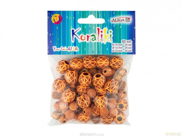 Koraliki plastikowe 60szt