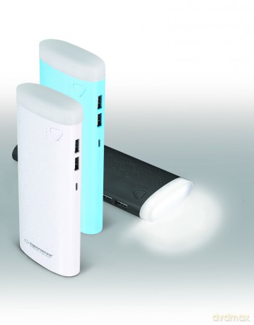 Esperanza Power Bank 10000mah Fermion Niebieski