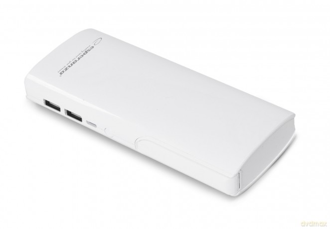 Esperanza Power Bank 11000mah Ray Led Light Biały