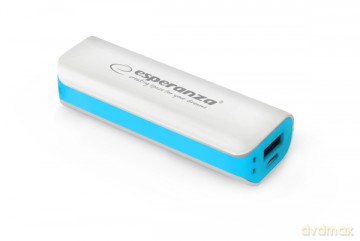 Esperanza Power Bank 2200mah Joule Biało/Niebieski