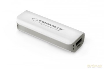 Esperanza Power Bank 2200mah Joule Biało/Szary