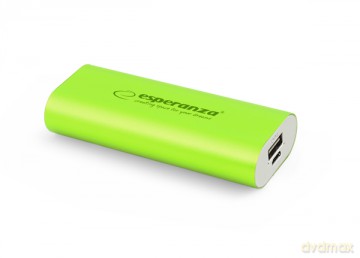 Esperanza Power Bank 4400mah Hadron Zielony