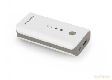 Esperanza Power Bank 5200mah Electron Led Light Biało/Szary