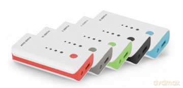 Esperanza Power Bank 5200mah Electron Led Light Biało/Zielony