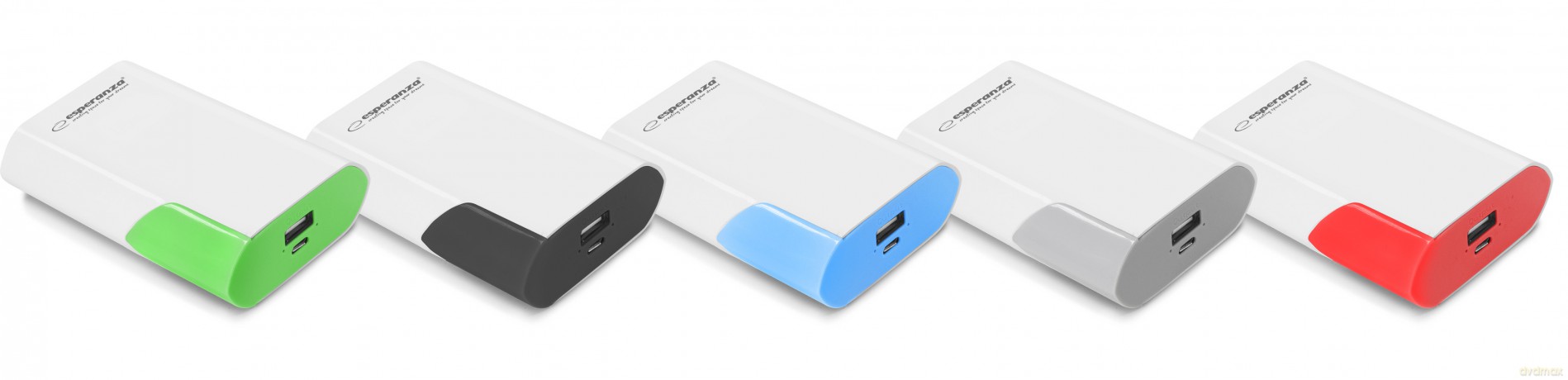 Esperanza Power Bank 6000mah Boson Biało/Niebieski