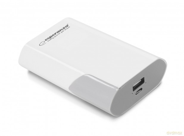 Esperanza Power Bank 6000mah Boson Biało/Szary