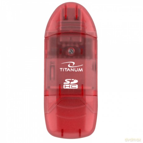 Titanum Czytnik Kart Sdhc Ta101 Czerwony