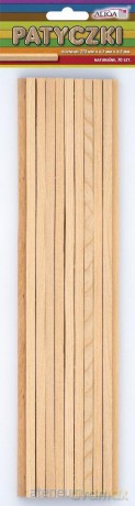 Patyczki bezbarwne 250x6,5x6,5mm 20szt