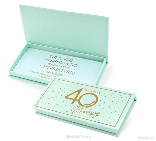 Pudełko ozdobne na banknoty Urodziny 40 Elite