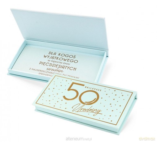 Pudełko ozdobne na banknoty Urodziny 50 Elite