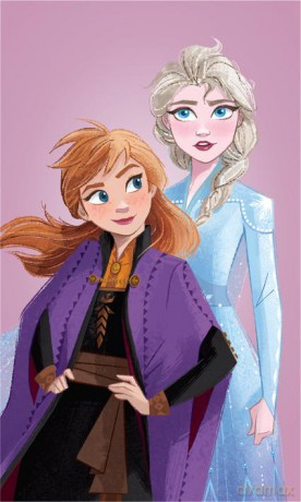 Ręcznik Frozen Kraina Lodu 30x50 Anna Elsa Disney