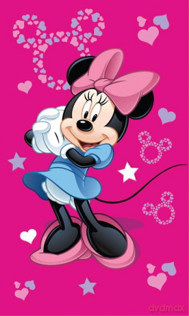 Mały ręcznik Minnie Pink 05 30x50