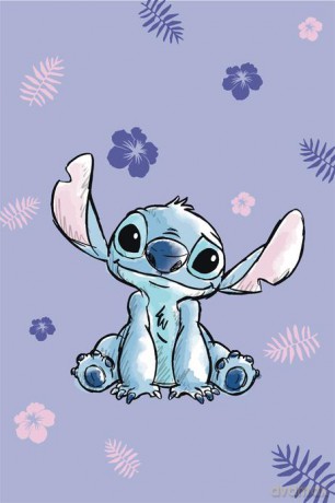 Microflannel koc Lilo and Stitch 100x150