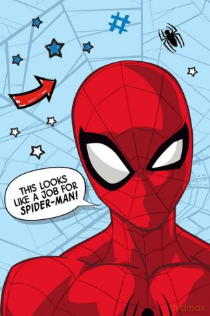 Microflannel koc Spider-Man 100x150