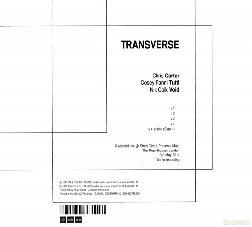Carter Tutti Void: Transverse [CD]