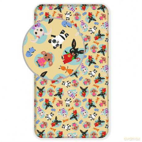 Prześcieradło bawełniane z gumką Jerry Fabrics Bing 051 90x200 cm