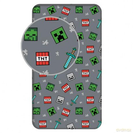 Prześcieradło bawełniane Minecraft We Got This 90x200