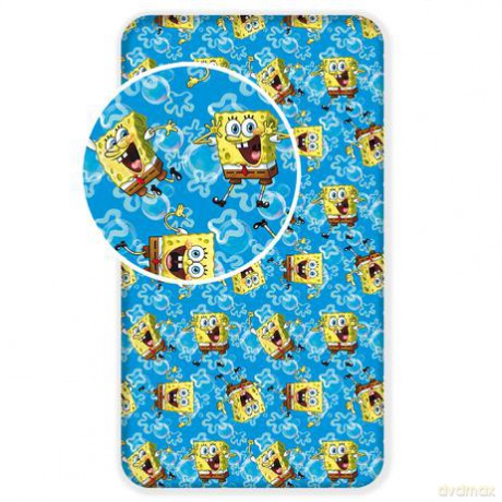 Prześcieradło Sponge Bob Blue 90x200