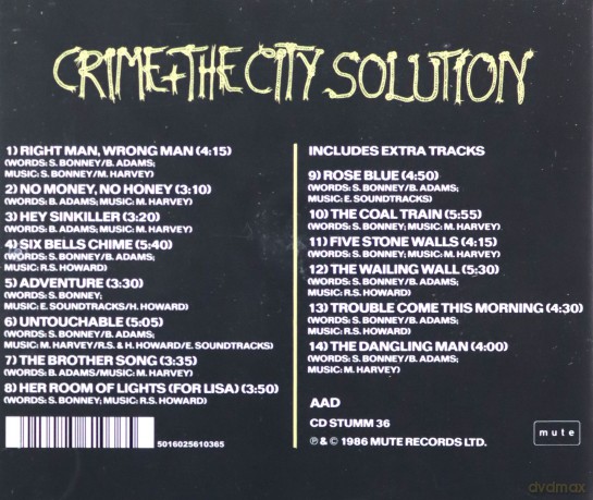Crime And The City Solution: Room Of Lights [CD]