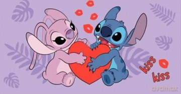 Ręcznik Lilo and Stitch Kiss 70x140