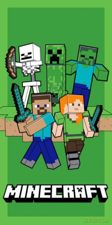 Ręcznik micro Minecraft Green Mode