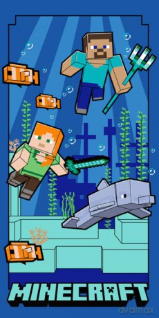 Ręcznik micro Minecraft Underwater Fun
