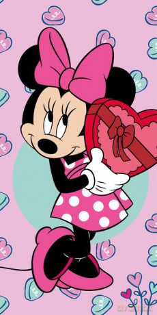 Ręcznik Minnie Pink 70x140