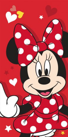 Ręcznik Minnie Red heart 70x140