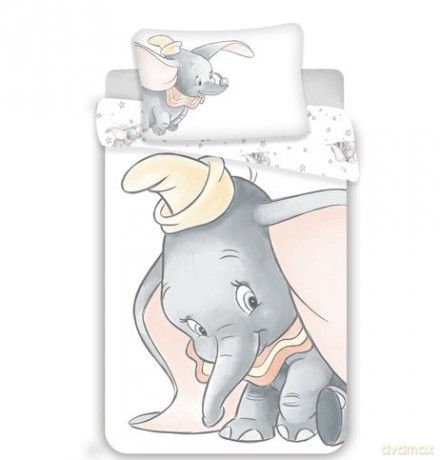 Zestaw pościeli baby Dumbo Grey 100x135+40x60