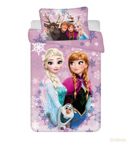 Zestaw pościeli baby Frozen Purple 05 100x135+40x60
