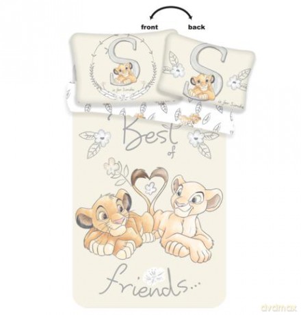 Zestaw pościeli baby Lion King Best friends 100x135+40x60