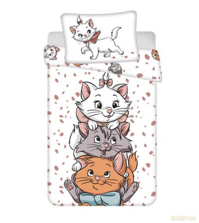 Zestaw pościeli baby Marie Cat Friends 100x135+40x60