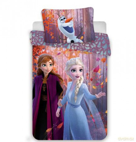 Zestaw pościeli Frozen 2 Sister purple 140x200+70x90