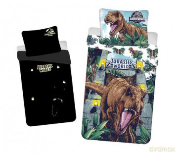Zestaw pościeli Jurassic World Roar Glowing