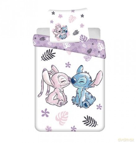 Zestaw pościeli Lilo and Stitch White 70x80