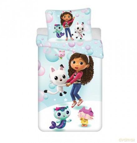 Zestaw pościeli micro Gabby´s Dollhouse bubbles