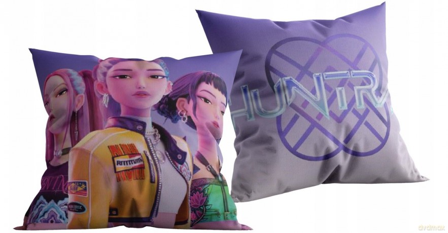 K-POP Demon Hunters poduszka 40x40cm, 100% poliester