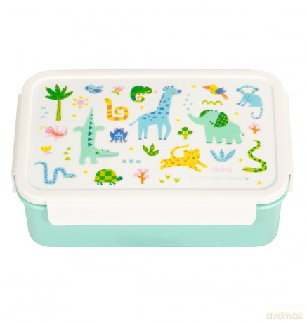 A little lovely company - Bento lunch box - Jungle - 22 x 7 x 14.5 cm