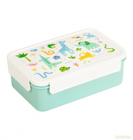 A little lovely company - Bento lunch box - Jungle - 22 x 7 x 14.5 cm
