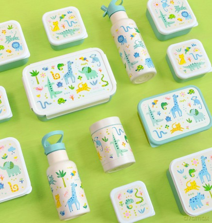 A little lovely company - Bento lunch box - Jungle - 22 x 7 x 14.5 cm
