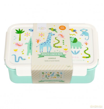 A little lovely company - Bento lunch box - Jungle - 22 x 7 x 14.5 cm