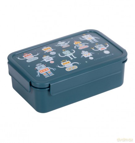 A little lovely company - Bento lunch box - Robots - 22 x 7 x 14.5 cm