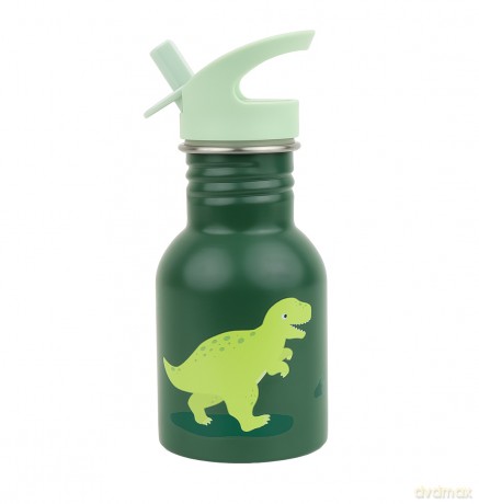 A little lovely company - Little stainless steel drink bottle - Dinosaur - 7 x 17 x 7 cm