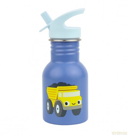A little lovely company - Little stainless steel drink bottle - Dump truck - 7 x 17 x 7 cm