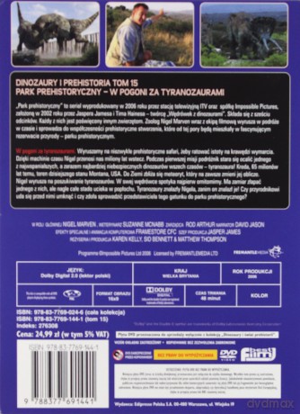 Dinozaury i Świat Prehistorii: Tom 15. Park Prehistoryczny - W pogoni za Tyranozaurami (booklet) [DVD]