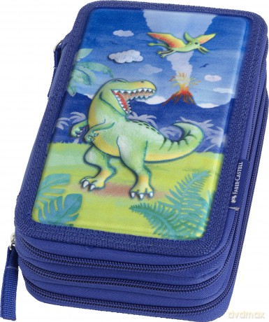 Faber-Castell - Triple Decker pencil case - Dinosaur (573044)