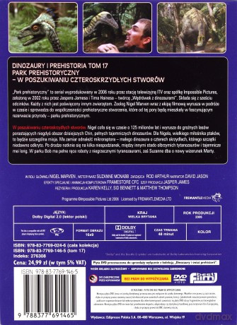 Dinozaury i Świat Prehistorii: Tom 17. Park Prehistoryczny - W poszukiwaniu czteroskrzydłych stworów (booklet) [DVD]