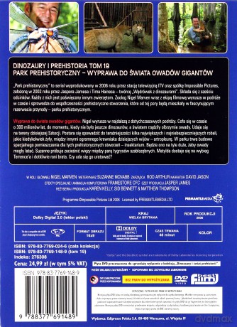 Dinozaury i Świat Prehistorii: Tom 19. Park Prehistoryczny - Wyprawa do świata owadów i gigantów (booklet) [DVD]
