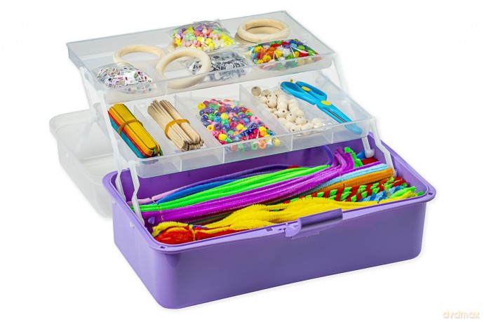 Hobby box purple with approx. 1700 parts (736574)